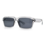 Hipster Gentleman Rectangular Mens Retro Vintage Vibe Plastic Sunglasses