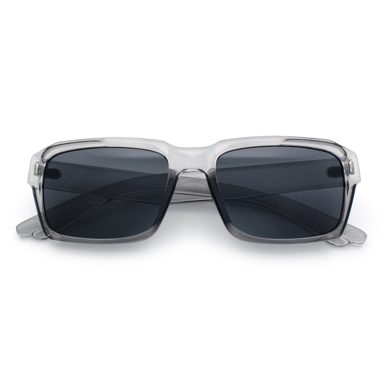 Hipster Gentleman Rectangular Mens Retro Vintage Vibe Plastic Sunglasses