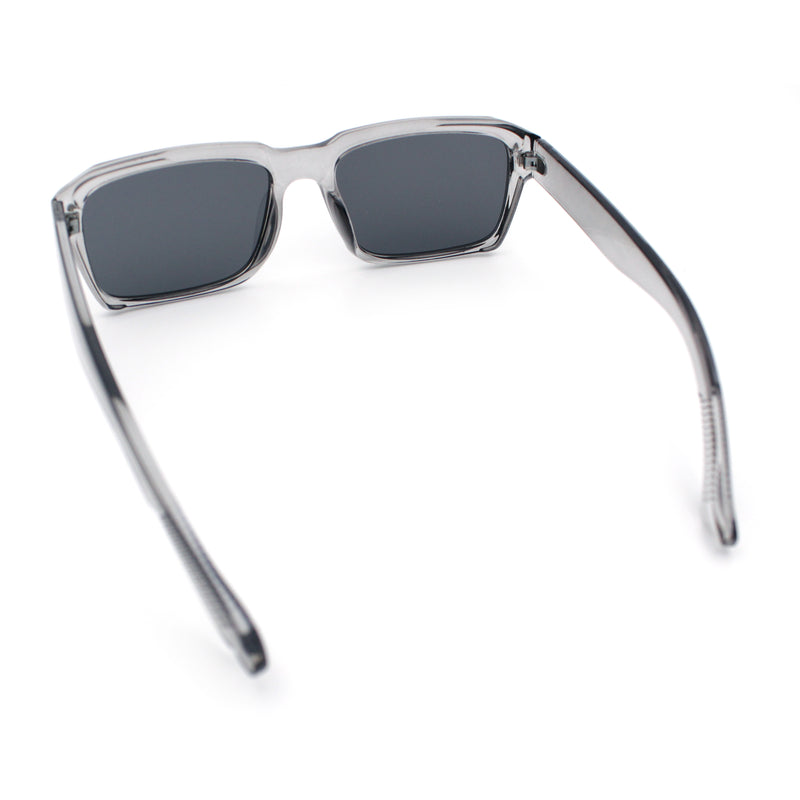 Hipster Gentleman Rectangular Mens Retro Vintage Vibe Plastic Sunglasses