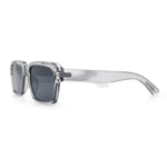 Hipster Gentleman Rectangular Mens Retro Vintage Vibe Plastic Sunglasses