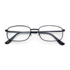 Mens Classic Narrow Rectangle Clear Lens Fashion Eyeglasses