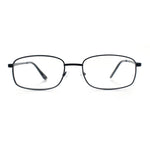 Mens Classic Narrow Rectangle Clear Lens Fashion Eyeglasses