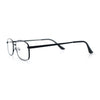 Mens Classic Narrow Rectangle Clear Lens Fashion Eyeglasses