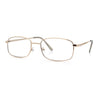 Mens Classic Narrow Rectangle Clear Lens Fashion Eyeglasses