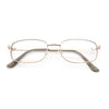 Mens Classic Narrow Rectangle Clear Lens Fashion Eyeglasses