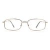 Mens Classic Narrow Rectangle Clear Lens Fashion Eyeglasses