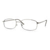 Mens Classic Narrow Rectangle Clear Lens Fashion Eyeglasses