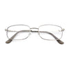 Mens Classic Narrow Rectangle Clear Lens Fashion Eyeglasses