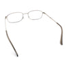 Mens Classic Narrow Rectangle Clear Lens Fashion Eyeglasses