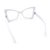 Womens Thick Plastic Oversized Cat Eye Butterfly Fashion Sunglasses