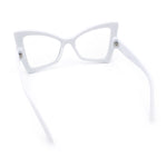 Womens Thick Plastic Oversized Cat Eye Butterfly Fashion Sunglasses