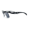 Aerodynamic Streamline Plastic Half Rim Rimless Rectangle Fashion Sunglasses