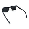 Aerodynamic Streamline Plastic Half Rim Rimless Rectangle Fashion Sunglasses