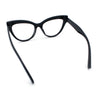 Womens 2-tone Color Design Horn Rim Cat Eye Clear Lens Fashion Eyeglasses