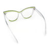 Womens 2-tone Color Design Horn Rim Cat Eye Clear Lens Fashion Eyeglasses