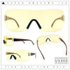 Rimless Shield Wrap Around Y2K Super Sleek Plastic Arm Sunglasses