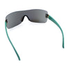 Rimless Shield Wrap Around Y2K Super Sleek Plastic Arm Sunglasses