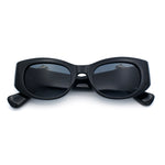 Womens Cheetah Emblem Classic Mod Fashion Thick Plastic Oval Sunglasses
