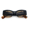 Womens Cheetah Emblem Classic Mod Fashion Thick Plastic Oval Sunglasses