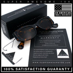 Womens Cheetah Emblem Classic Mod Fashion Thick Plastic Oval Sunglasses