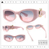 Womens Cheetah Emblem Classic Mod Fashion Thick Plastic Oval Sunglasses