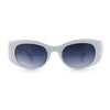 Womens Cheetah Emblem Classic Mod Fashion Thick Plastic Oval Sunglasses