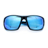 Mens Polarized Antiglare Biker Wrap Around Plastic Sport Sunglasses