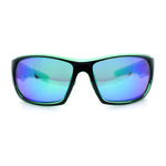 Mens Polarized Antiglare Biker Wrap Around Plastic Sport Sunglasses