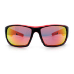 Mens Polarized Antiglare Biker Wrap Around Plastic Sport Sunglasses