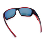Mens Polarized Antiglare Biker Wrap Around Plastic Sport Sunglasses