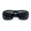 Mens Polarized Antiglare Biker Wrap Around Plastic Sport Sunglasses