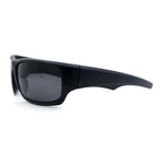 Mens Polarized Antiglare Biker Wrap Around Plastic Sport Sunglasses