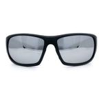 Mens Polarized Antiglare Biker Wrap Around Plastic Sport Sunglasses