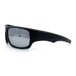 Mens Polarized Antiglare Biker Wrap Around Plastic Sport Sunglasses