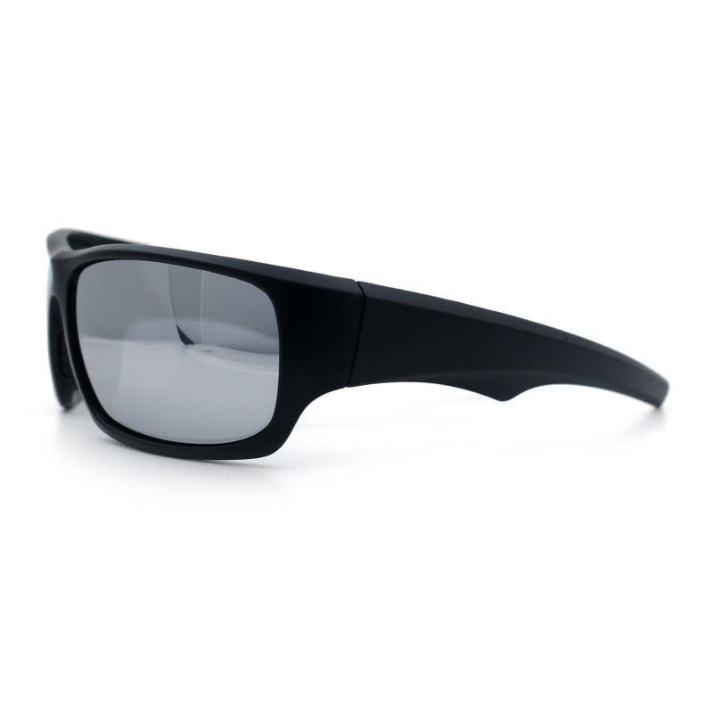 Mens Polarized Antiglare Biker Wrap Around Plastic Sport Sunglasses