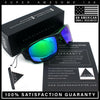 Mens Polarized Antiglare Biker Wrap Around Plastic Sport Sunglasses