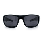 Mens Polarized Antiglare Biker Wrap Around Plastic Sport Sunglasses