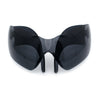 XL Oversized Rimless Shield Futuristic Wrap 80s Funky Robotic Sunglasses