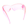 XL Oversized Rimless Shield Futuristic Wrap 80s Funky Robotic Sunglasses
