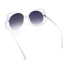 Womens Scribble Petal Rim Plastic Round Cute Feminine Sunglasses