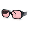 Retro Octagonal Dimensional Plastic Thick Temple Fashion Sunglasses