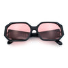 Retro Octagonal Dimensional Plastic Thick Temple Fashion Sunglasses