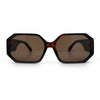 Retro Octagonal Dimensional Plastic Thick Temple Fashion Sunglasses