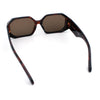 Retro Octagonal Dimensional Plastic Thick Temple Fashion Sunglasses