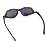 Swan Down Temple Curved Wrap Cat Eye Sport Plastic Sunglasses