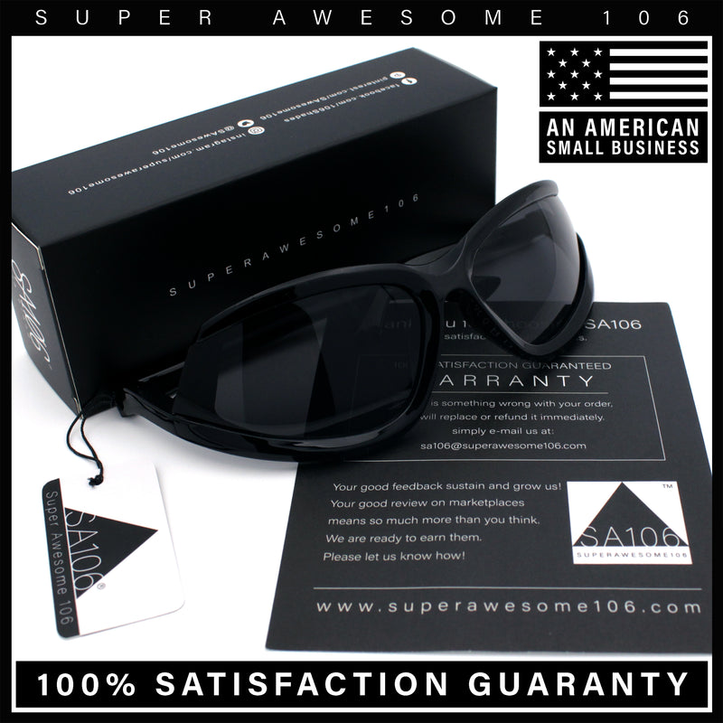 Swan Down Temple Curved Wrap Cat Eye Sport Plastic Sunglasses
