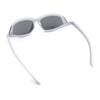 Swan Down Temple Curved Wrap Cat Eye Sport Plastic Sunglasses
