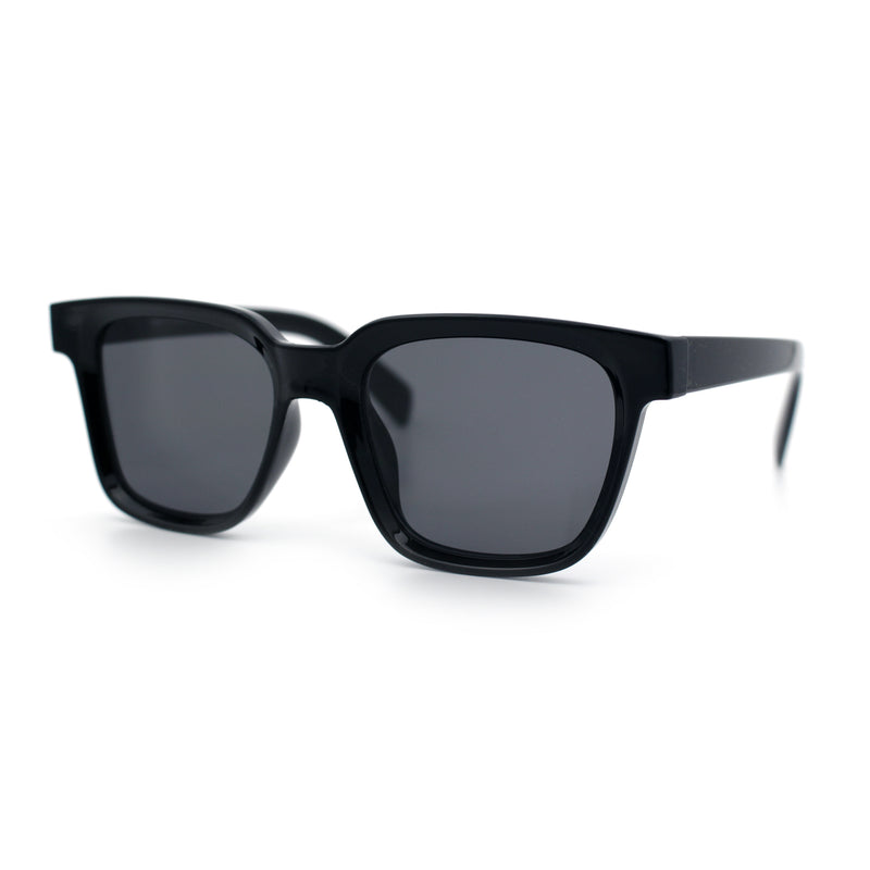 Retro Concave Curved Hipster Horn Rim Plastic Sunglasses