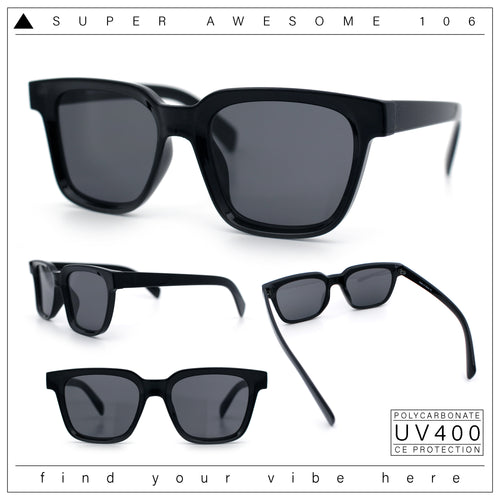 Retro Concave Curved Hipster Horn Rim Plastic Sunglasses