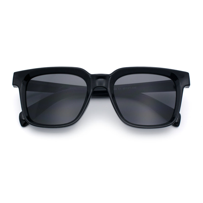 Retro Concave Curved Hipster Horn Rim Plastic Sunglasses